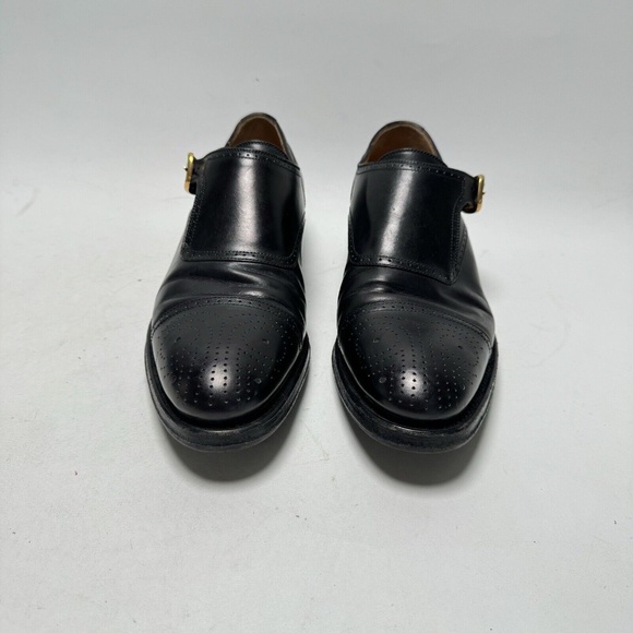 Rare - GUCCI Black Monk Strap Leather Shoes - US 8 - Excellent Condition - Picture 3 of 16